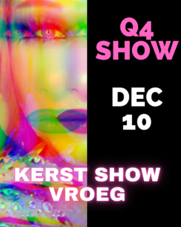 Dragqueen Dinnershow Rotterdam 10 December 2022 kerstshow vroeg