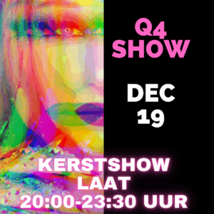 Dragqueen Dinnershow Rotterdam 19 December 2026 kerstshow Laat
