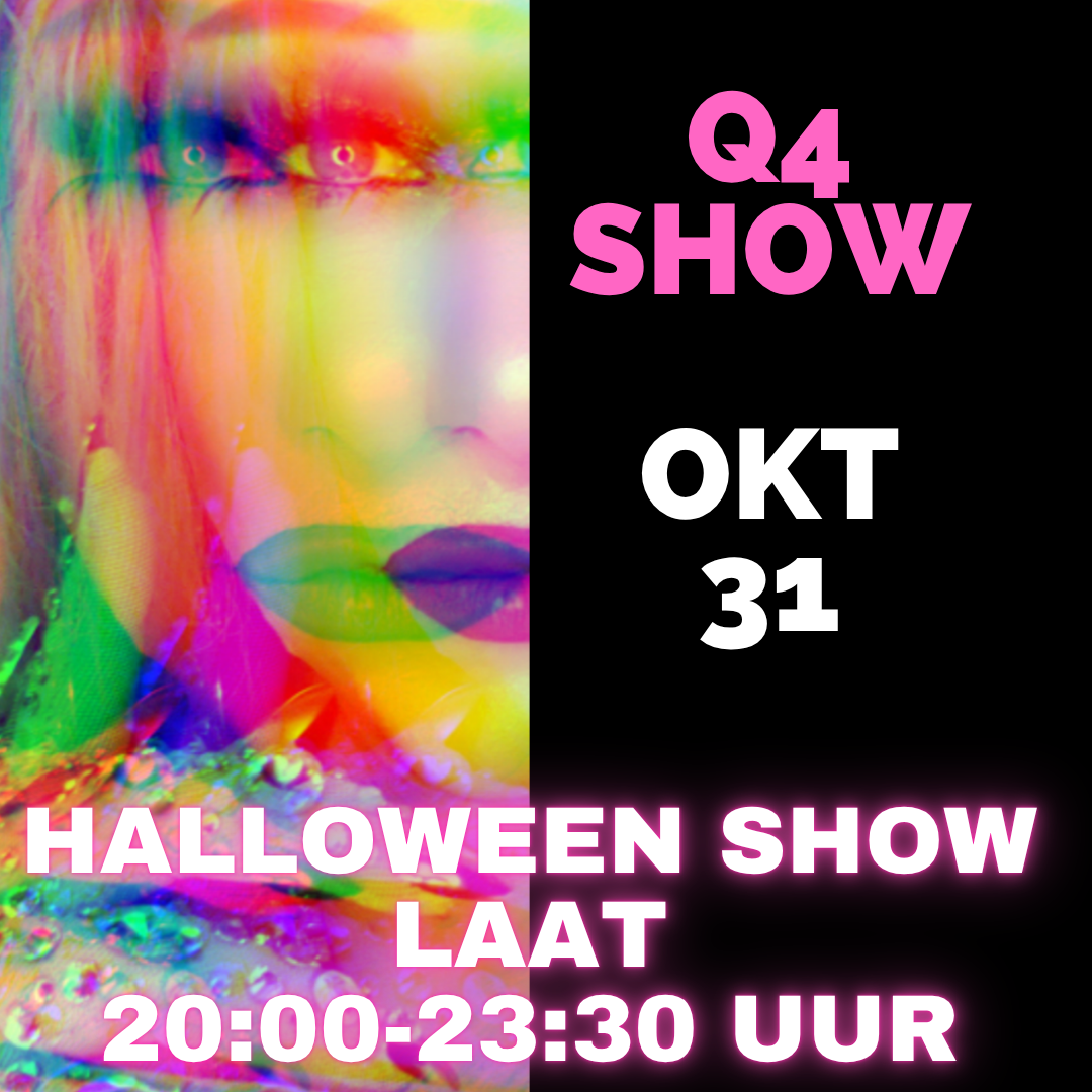 Dragqueen Dinnershow Rotterdam 31 Oktober 2026 Halloween Laat